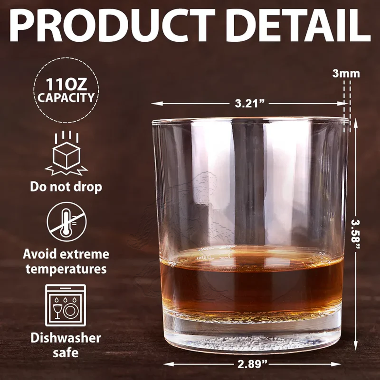 Bigfoot Engraved Whiskey Glass, Custom Rocks Glass, Gift for Hunters & Outdoorsmen, Rustic Barware 2025