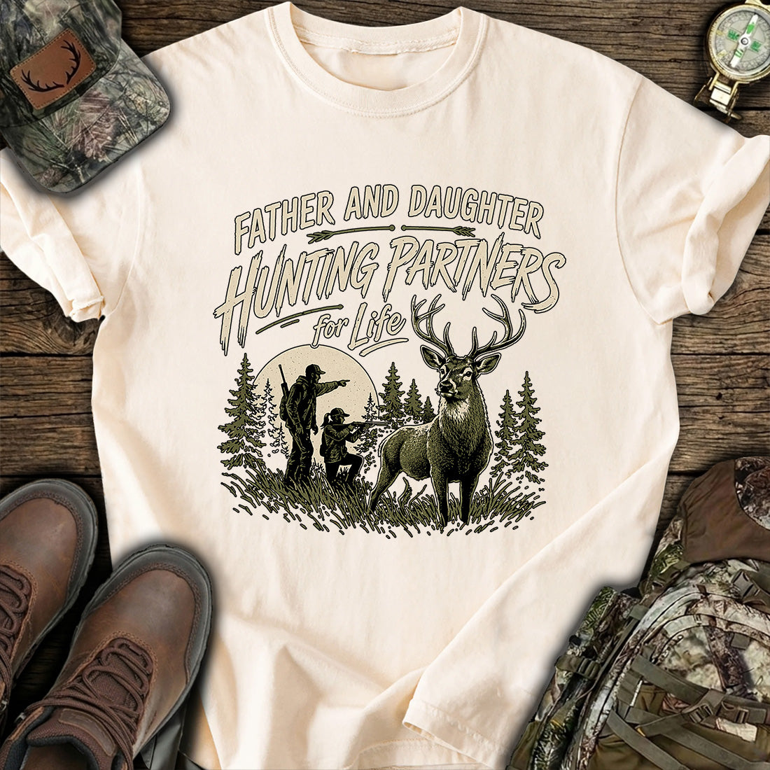 Father Daughter Hunting T-Shirt