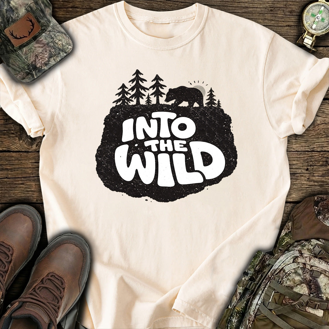 Into The Wild Bear Forest T-Shirt