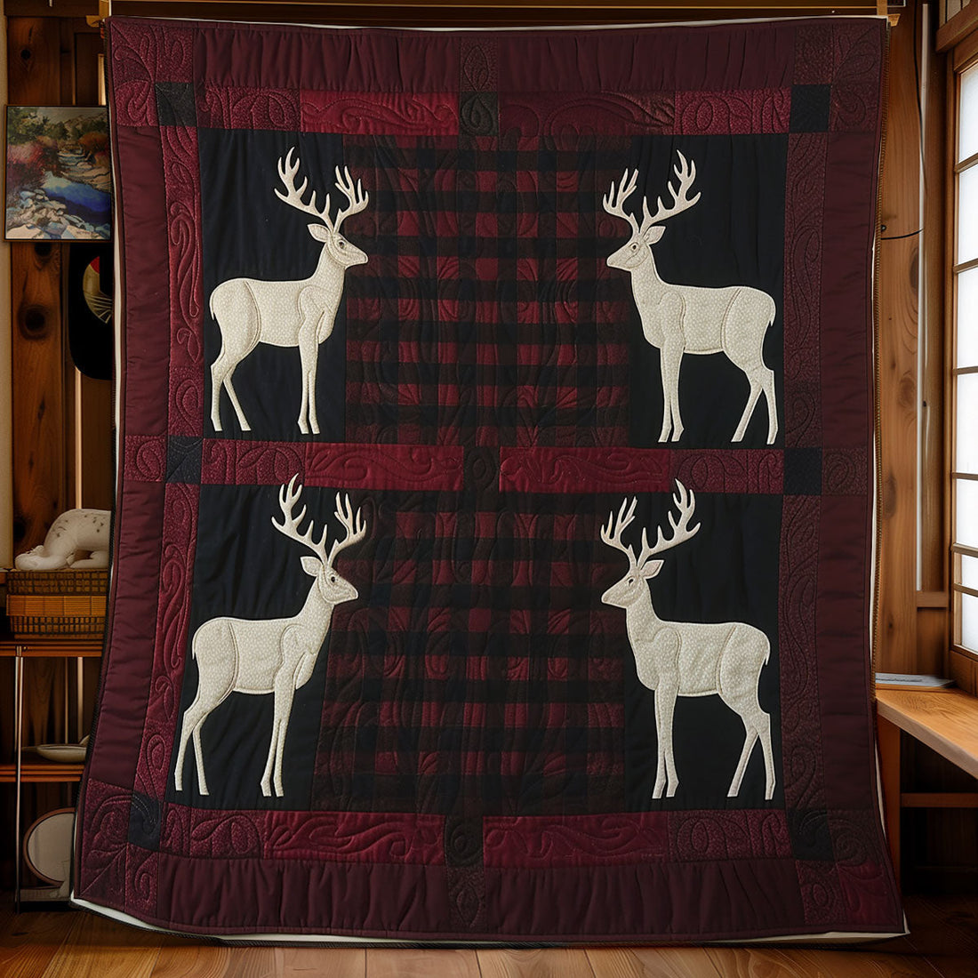 Delight Deer Quilt Blanket