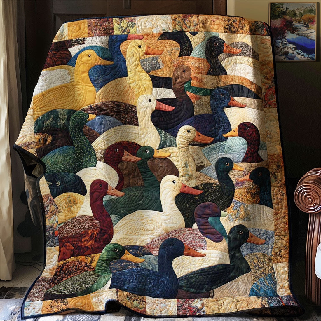 Ducks Gentle Dreams Quilt Blanket