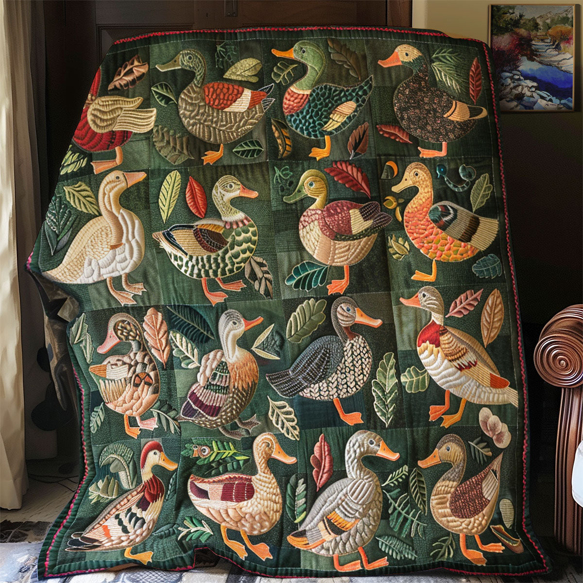Love Duck Quilt Blanket