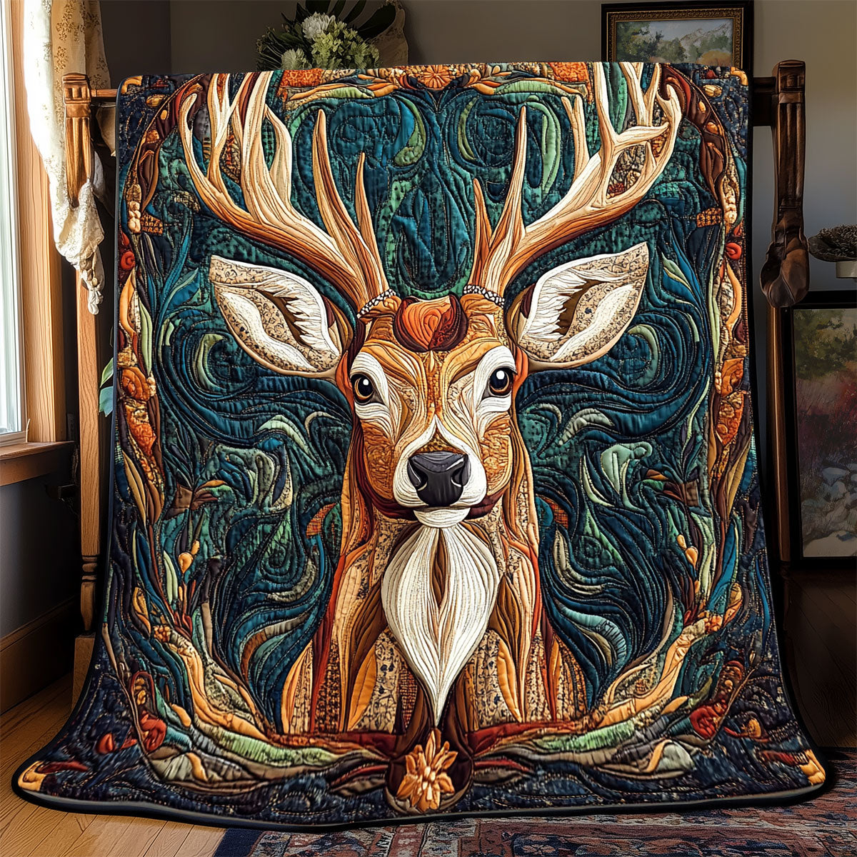 Majestic Deer Timeless Comfort Quilt Blanket