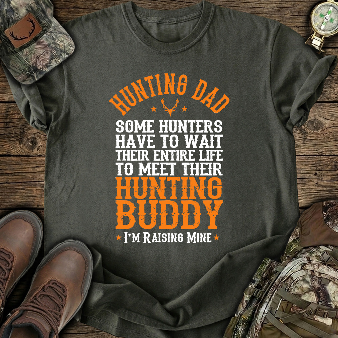 Hunting Dad Funny Buddy T-Shirt