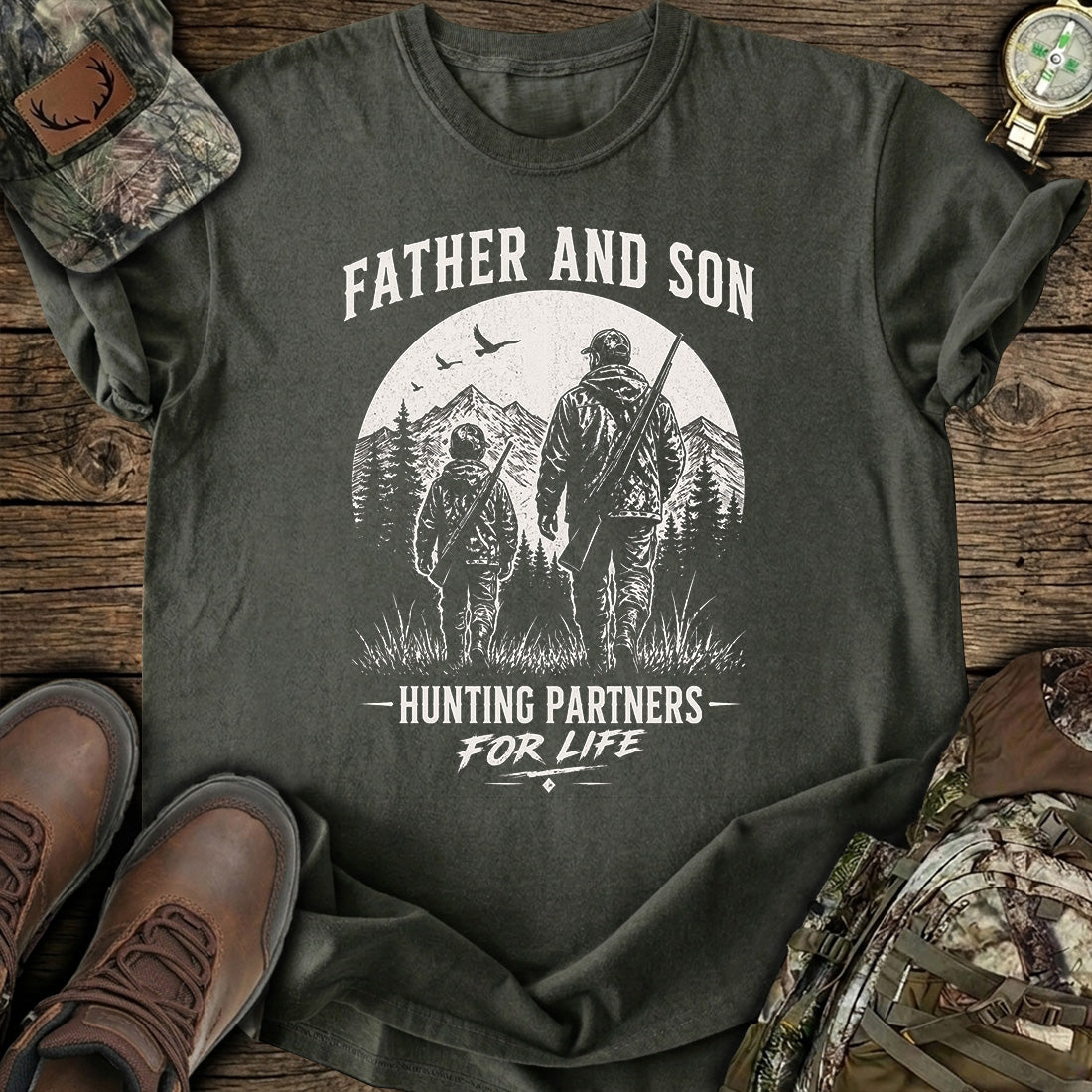 Father Son Hunting Partners T-Shirt