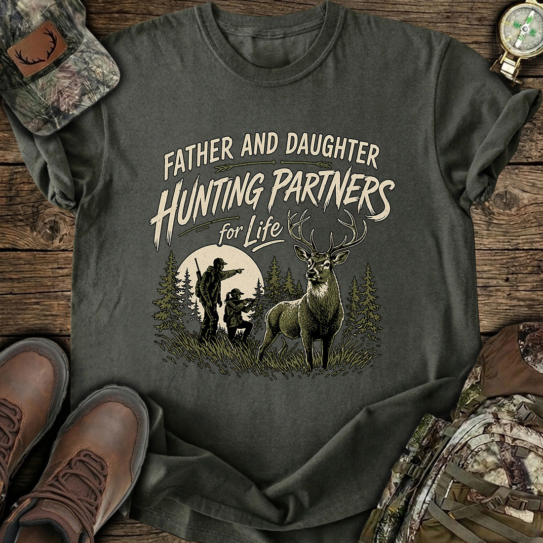 Father Daughter Hunting T-Shirt