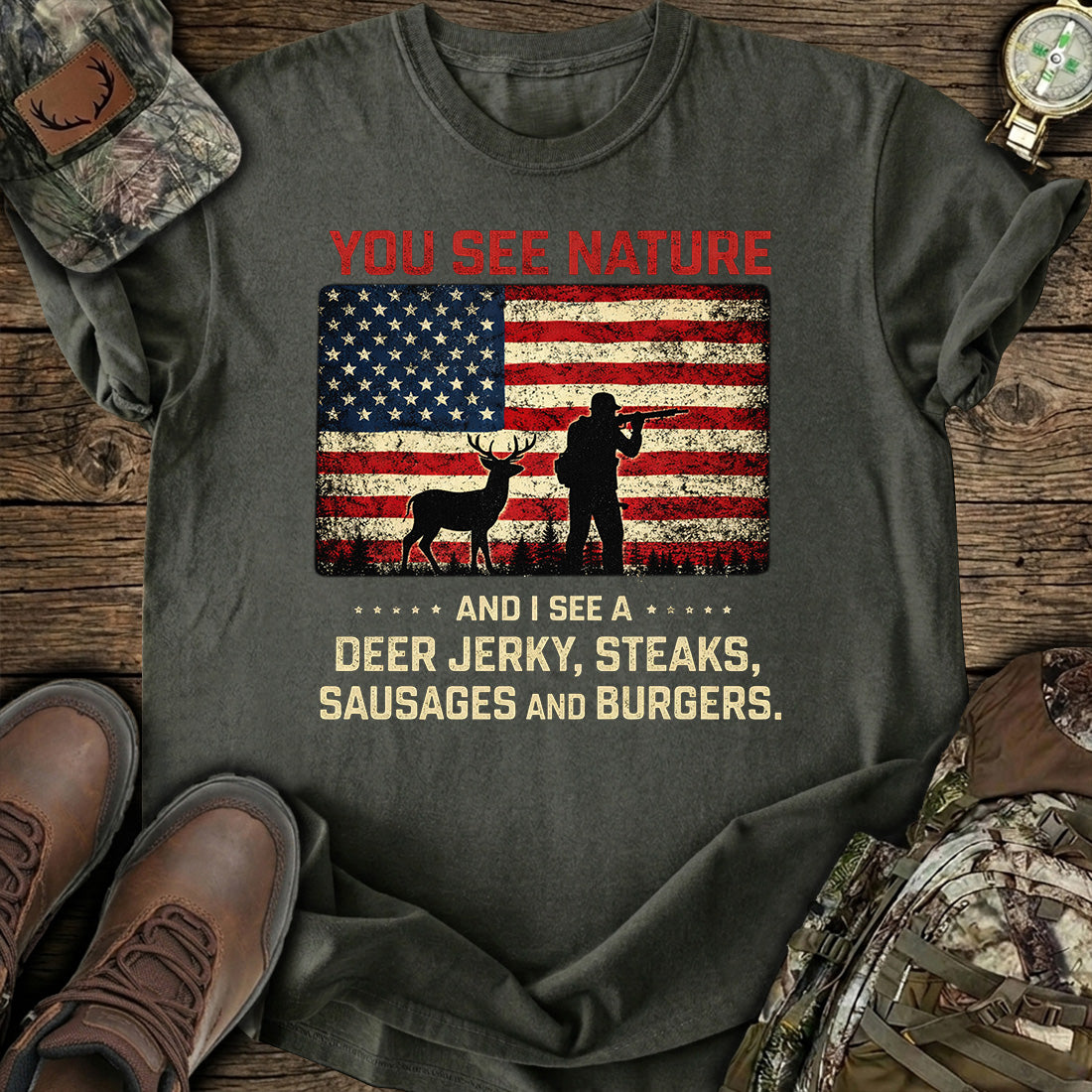 You See Nature I See Deer T-Shirt