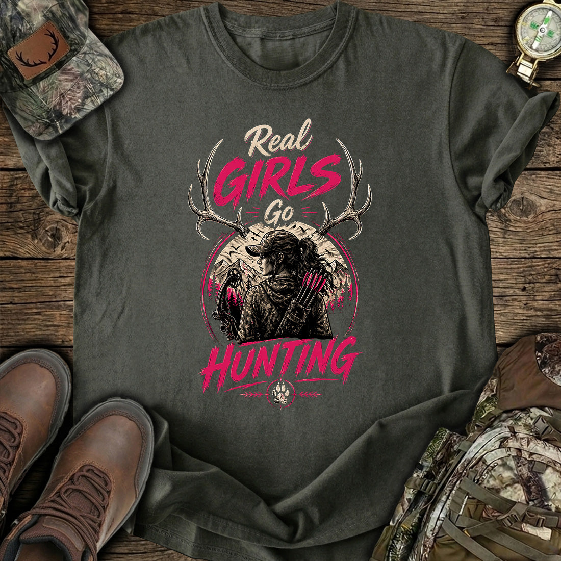 Real Girls Go Hunting T-Shirt