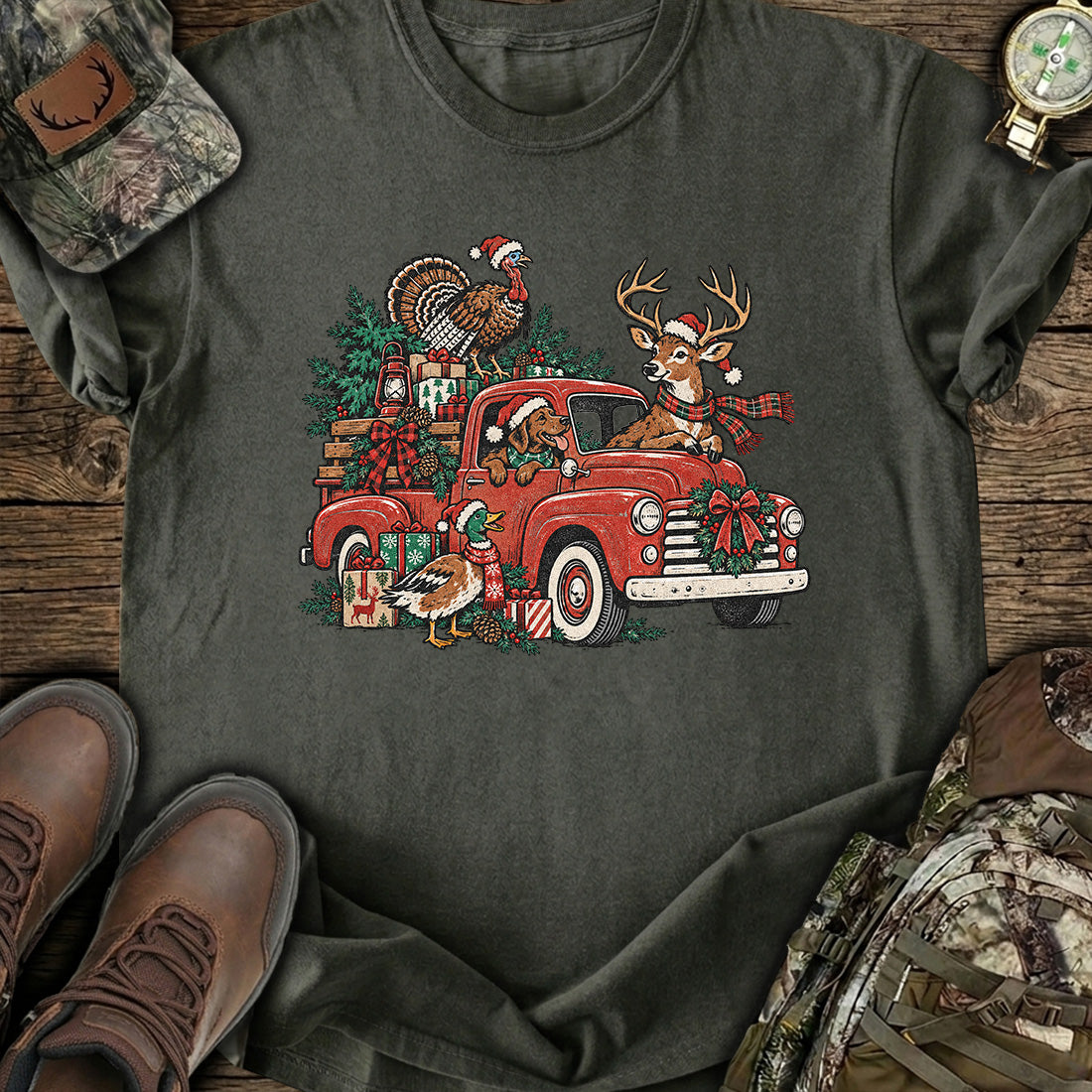 Christmas Truck Hunters T-Shirt