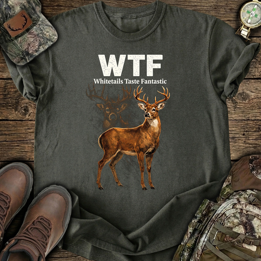 Whitetail Deer Funny Hunting T-Shirt