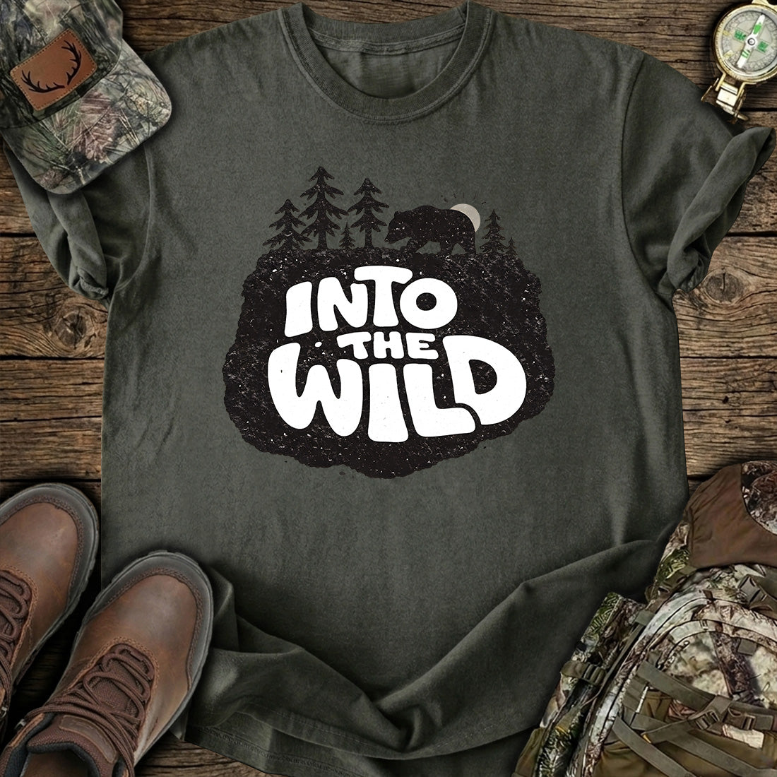 Into The Wild Bear Forest T-Shirt