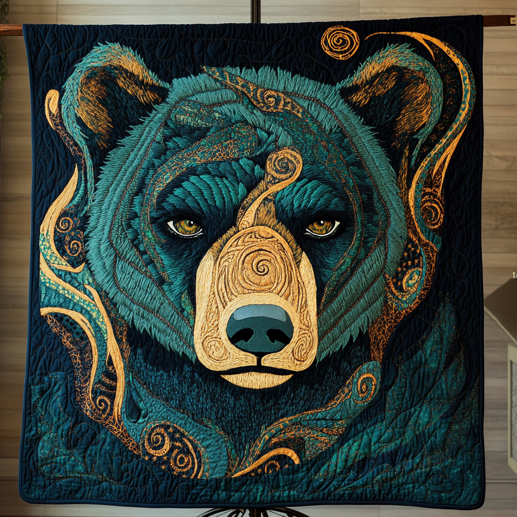 Wild Bear Woodland Comfort Quilt Blanket