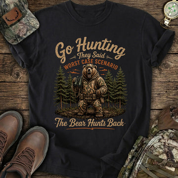 Bear Hunts Back Hunting T-Shirt