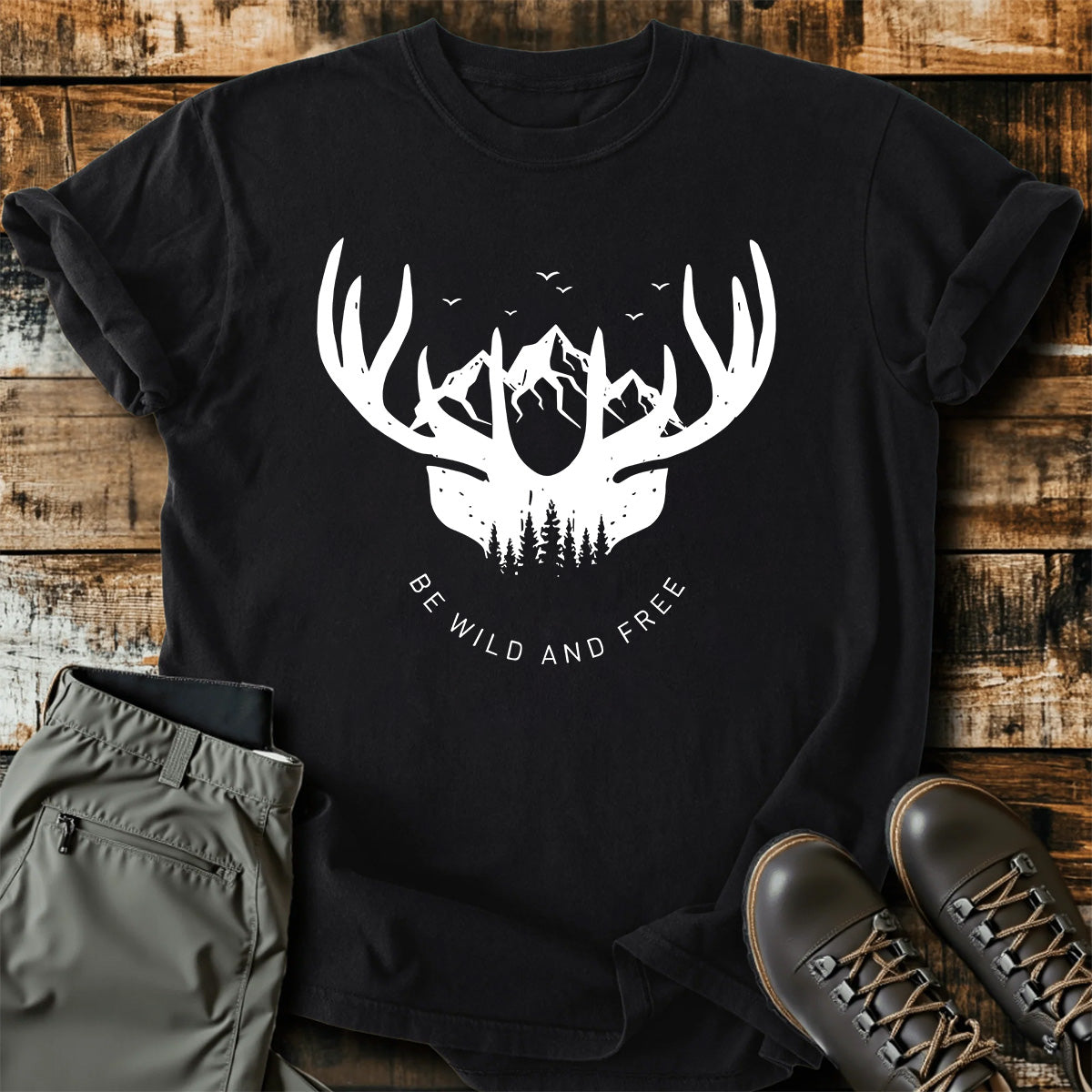 Be Wild And Free Deer T-Shirt