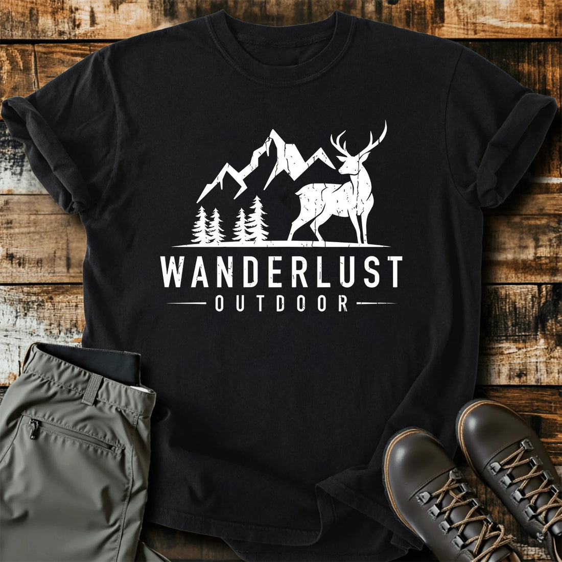 Wanderlust Outdoor Deer T-Shirt