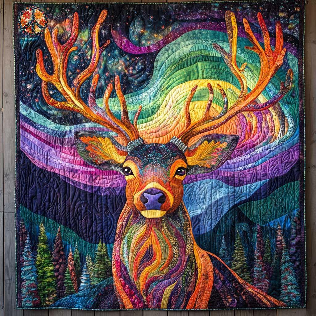 Mystic Deer Quilt Blanket