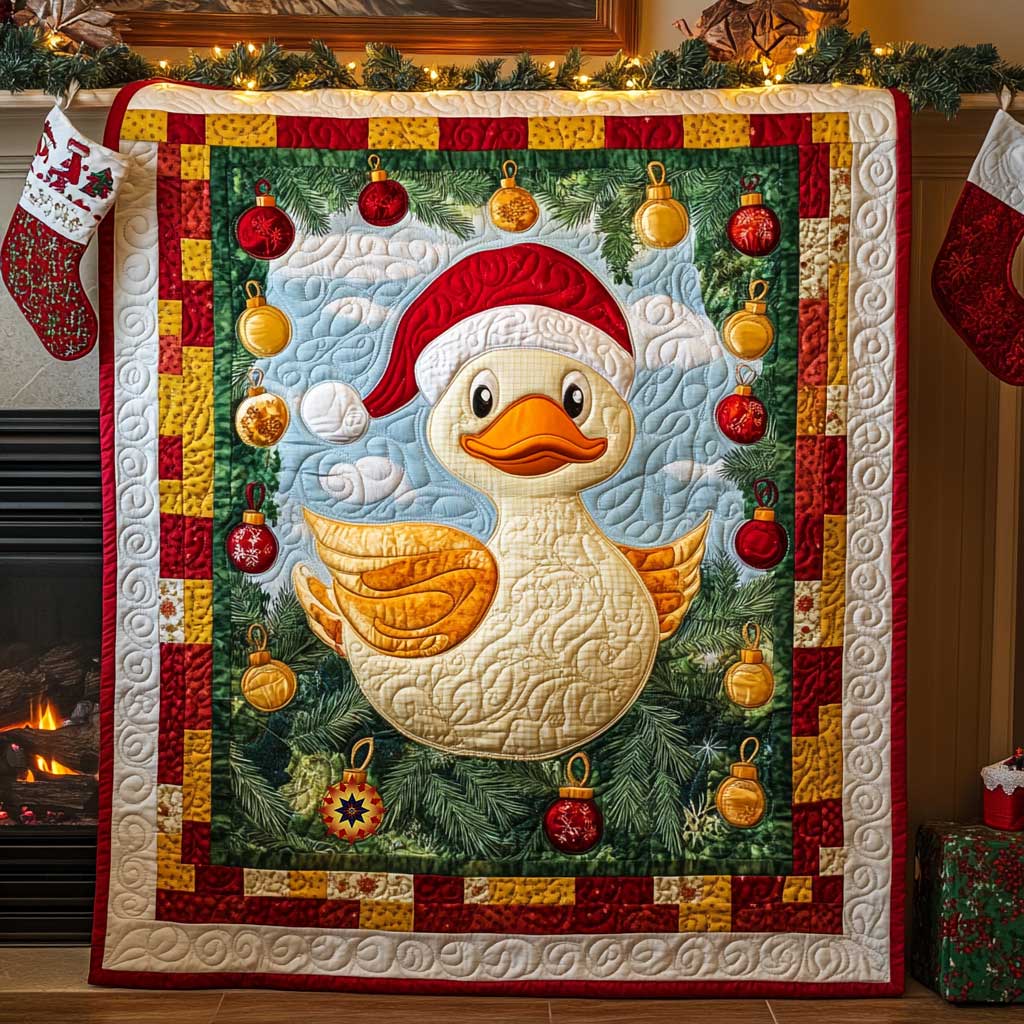 Holiday Duck Quilt Blanket