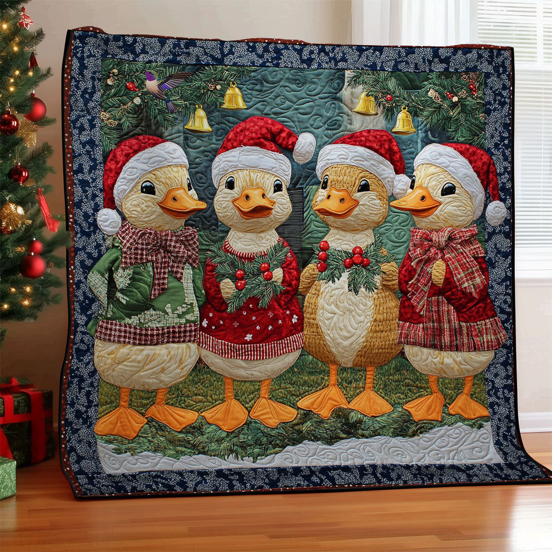 Christmas Duck Quilt Blanket
