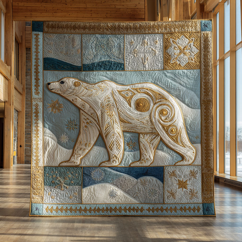 Polar Bear Glow Quilt Blanket