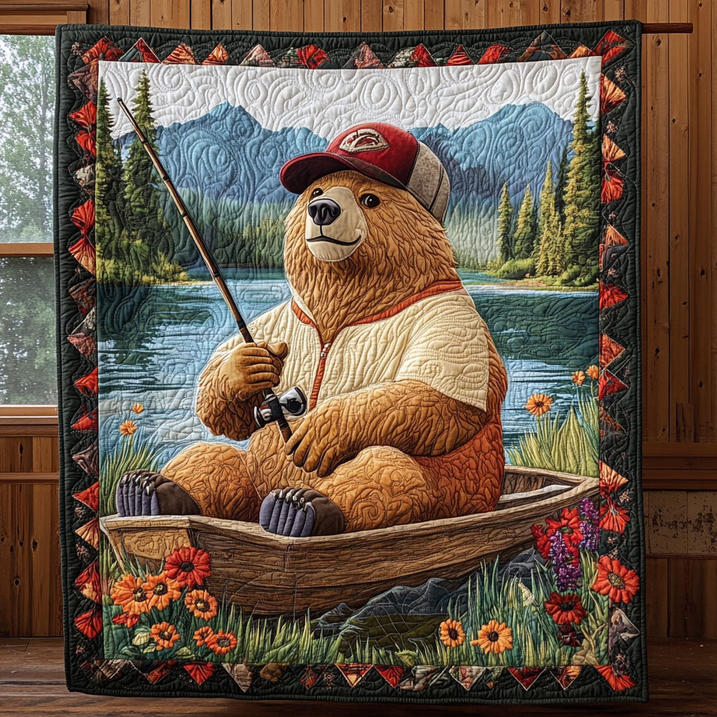 Fishing Time Woodland Comfort Quilt Blanket