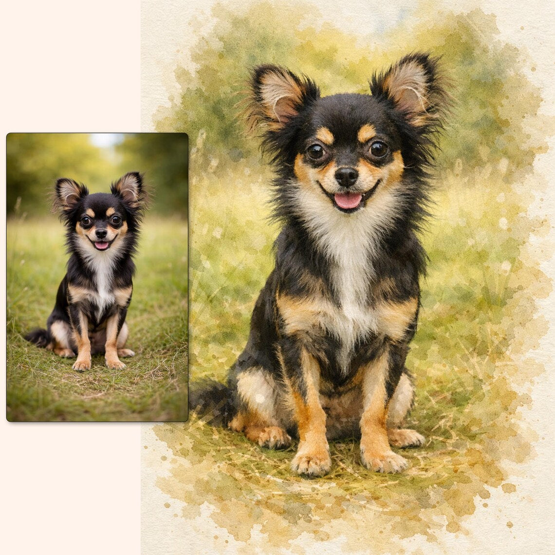 Labrador Gifts Custom Watercolor Painting Wall Art