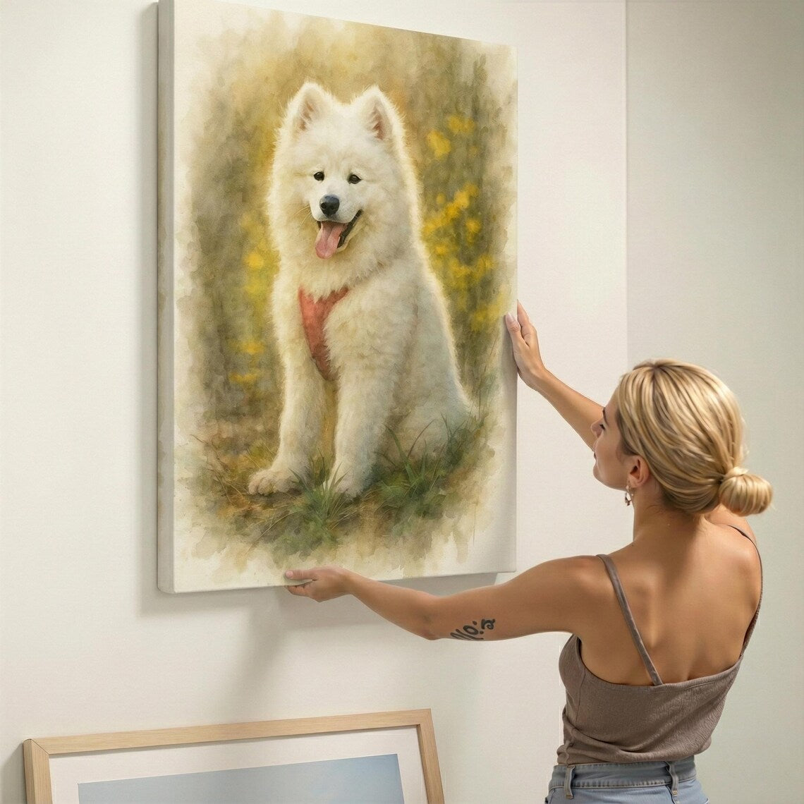 Labrador Gifts Custom Watercolor Painting Wall Art