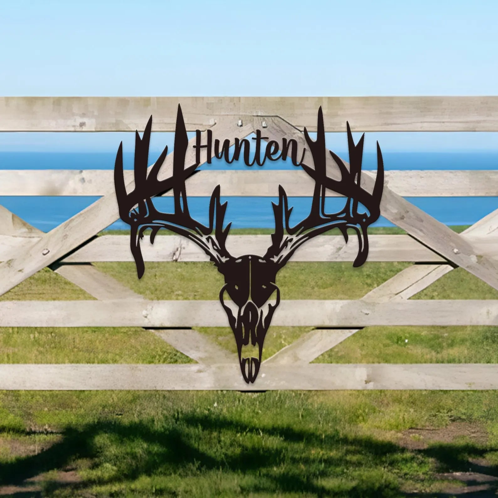 Personalized METAL BOW HOLDER, Hunting Metal Art Work Decor Gift For Hunt