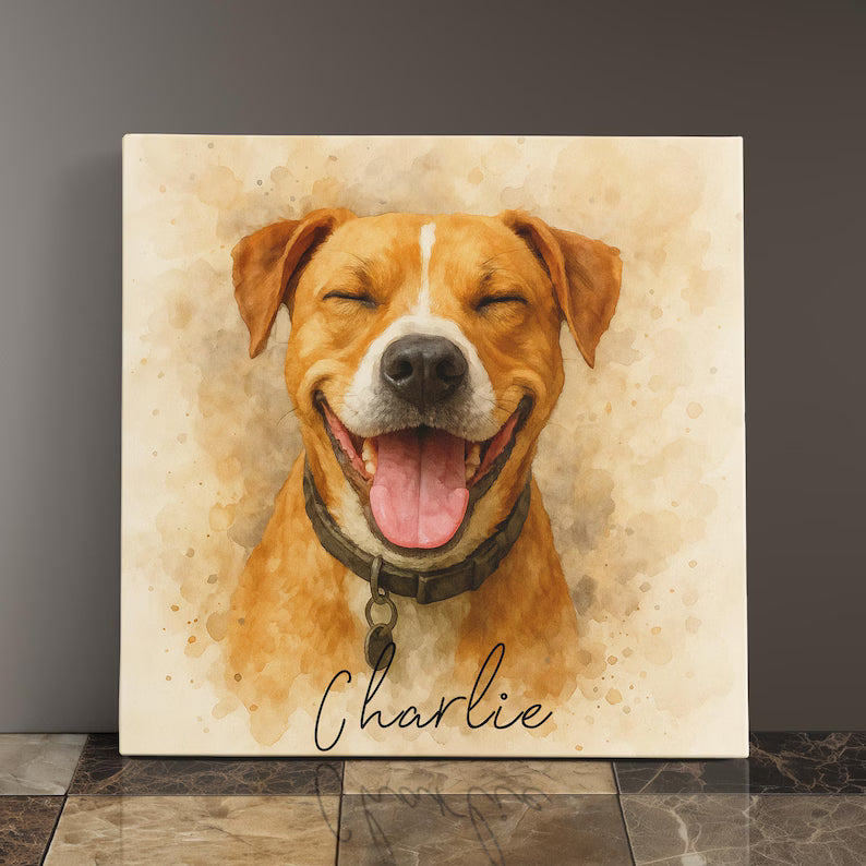 Personalized Gifts For Pet Lovers Gifts Portraits Pet Memorial Canvas