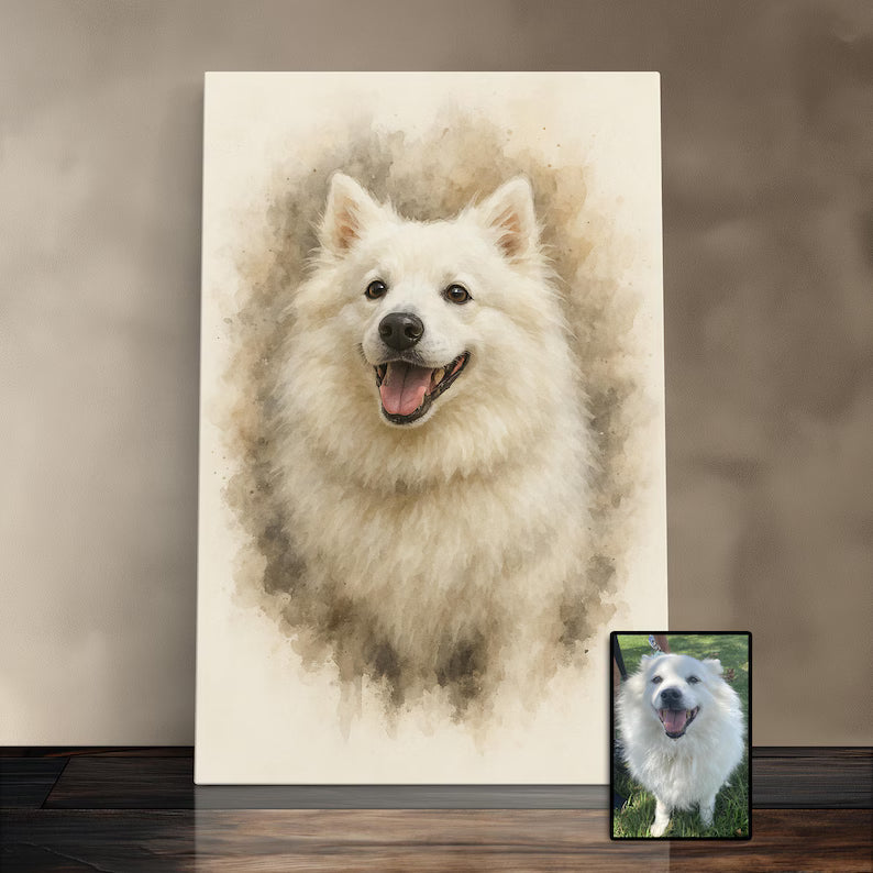 Personalized Gifts For Pet Lovers Gifts Portraits Pet Memorial Canvas