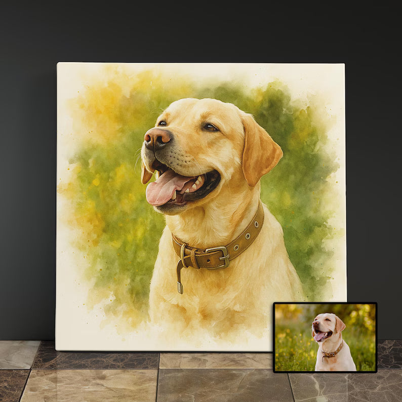 Personalized Gifts For Pet Lovers Gifts Portraits Pet Memorial Canvas