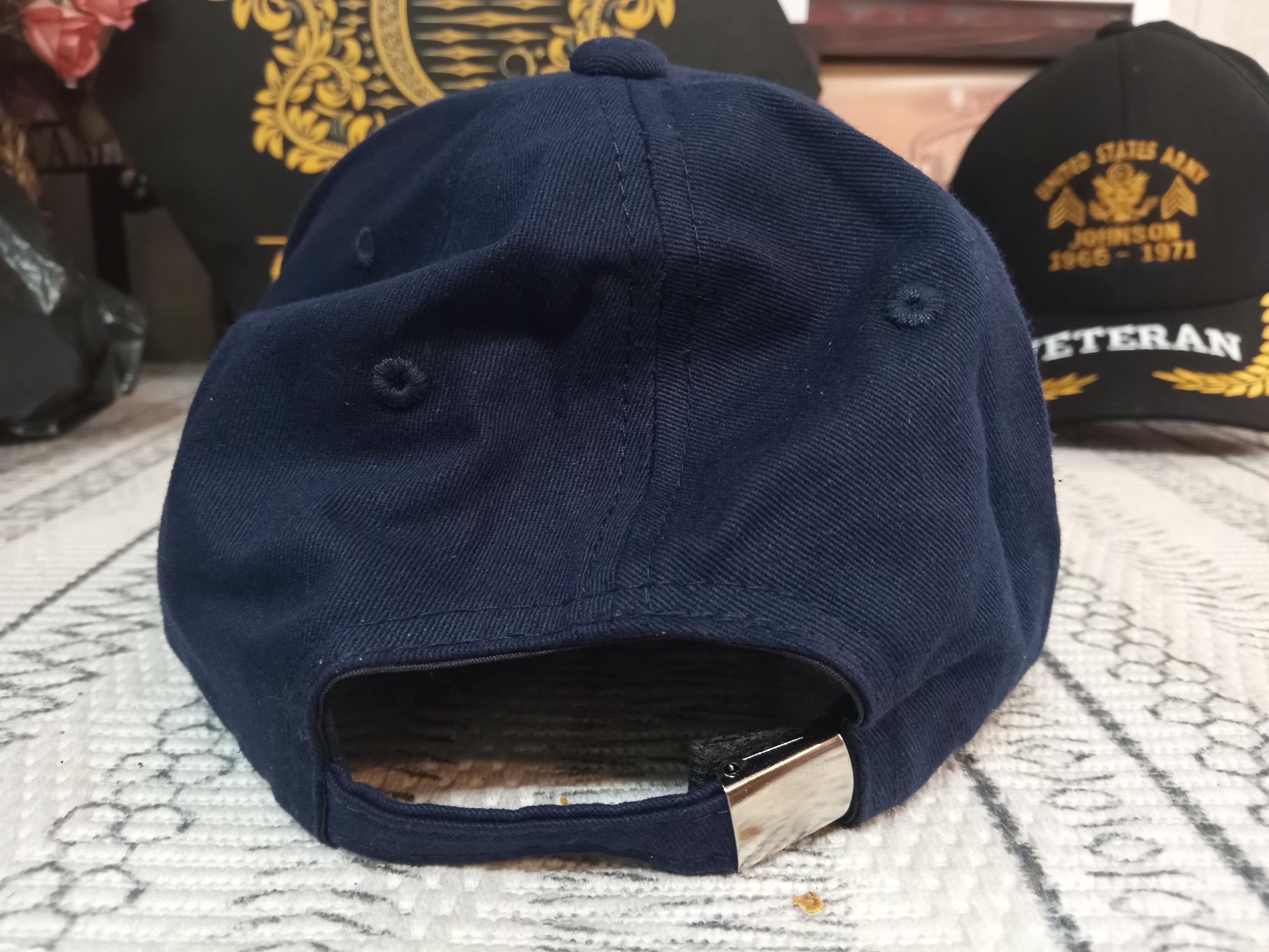 Custom U.S Veteran Embroidered Baseball Cap, Dad Hat Gift for Father's Day, Veteran Gift Idea, Military Cap, Army Navy Air Force Gift (Navy)