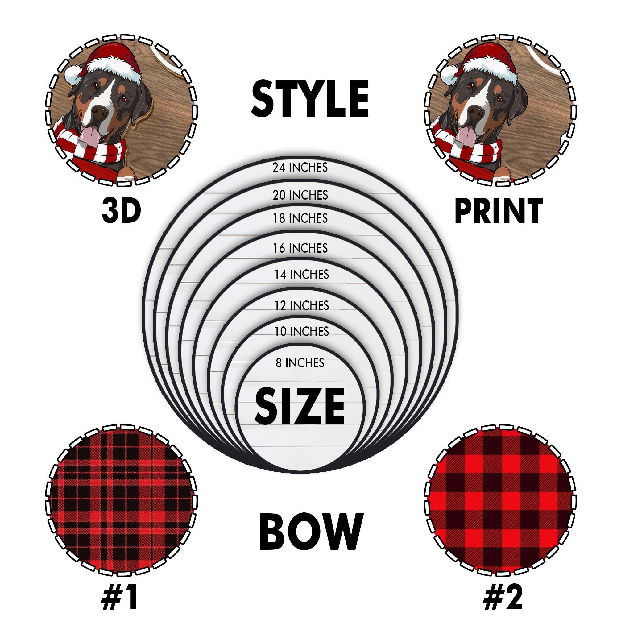 Personalized Dog Door Sign, Christmas Wreath Decorations, Gifts For Dog Lovers, Merry Christmas Wooden Welcome Door Signs, Dog Mom Gifts