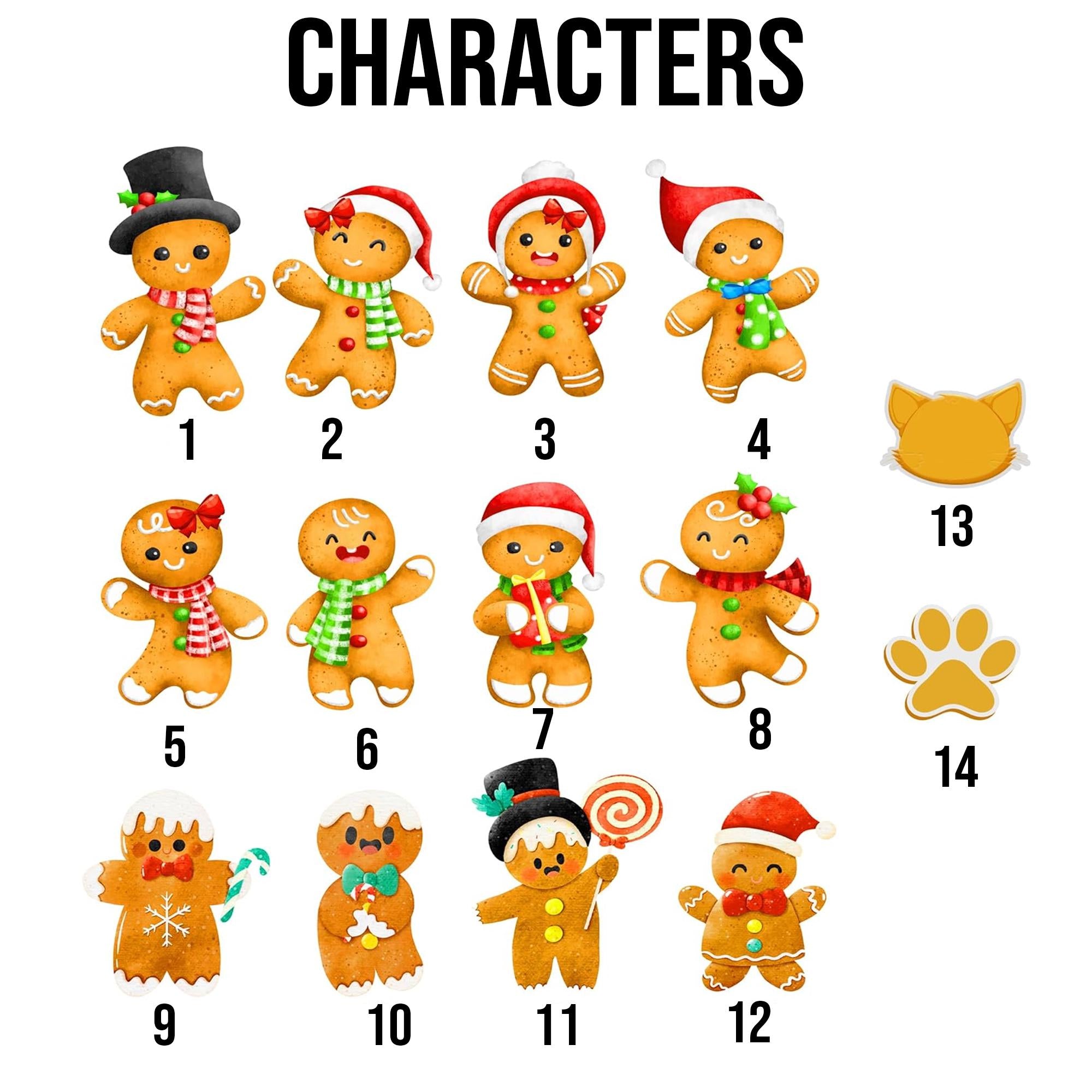 Personalized Christmas Gingerbread Family House with Names Framed Wooden Sign