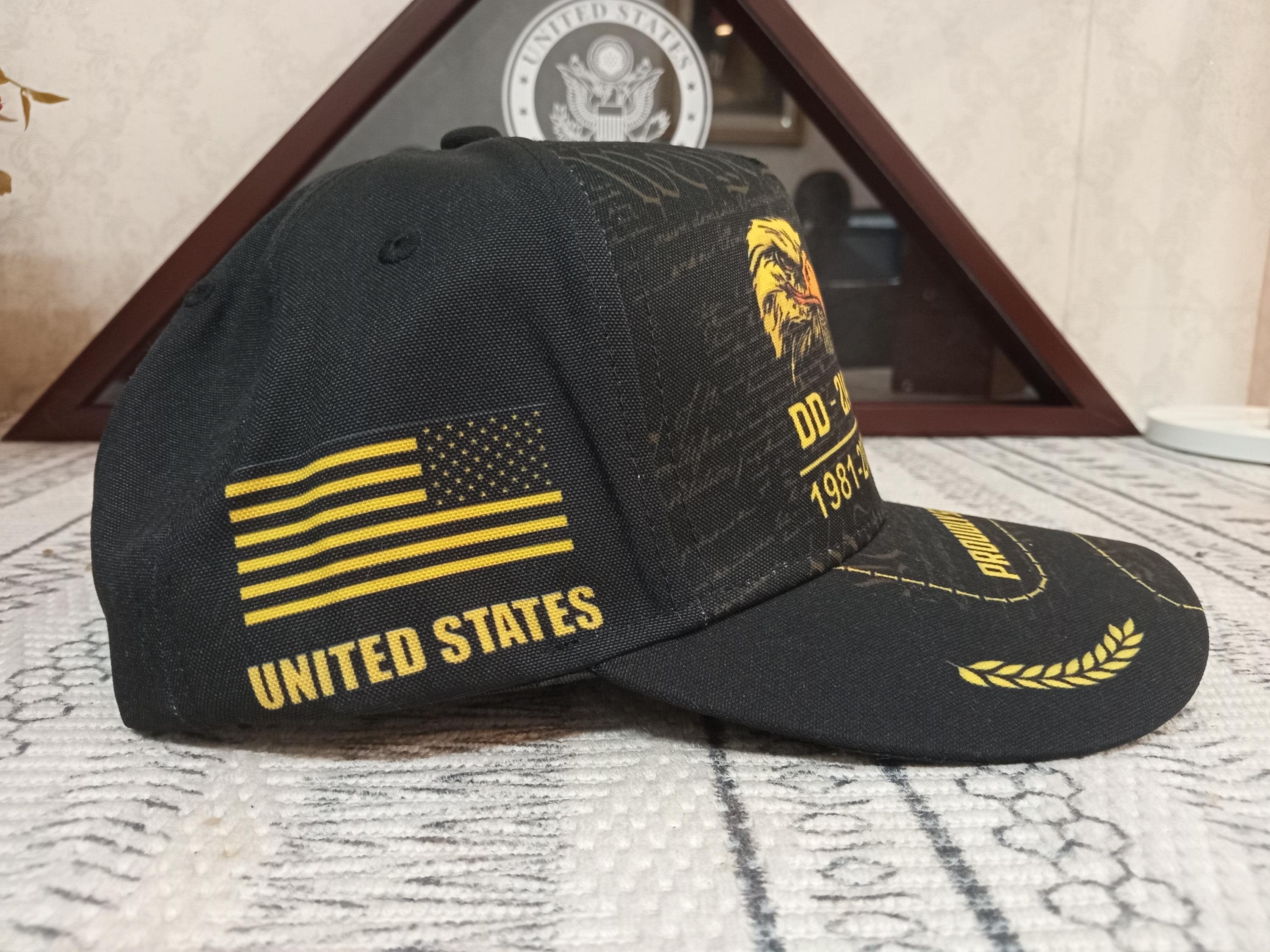 Custom Veteran Proudly Served Cotton Baseball Cap