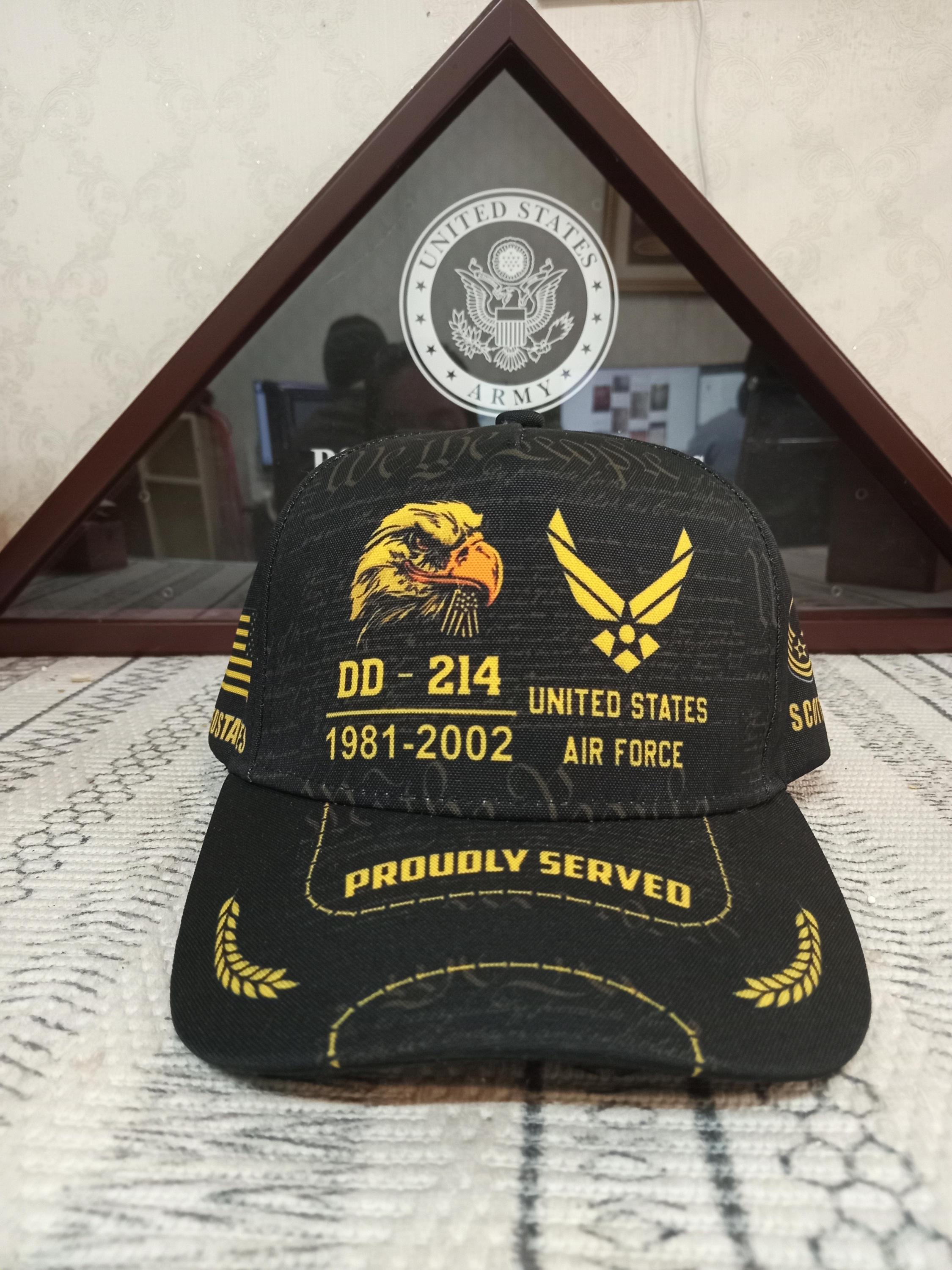 Custom Veteran Proudly Served Cotton Baseball Cap