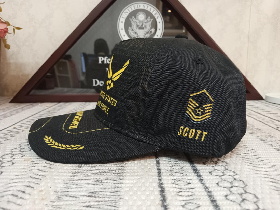 Custom Veteran Proudly Served Cotton Baseball Cap