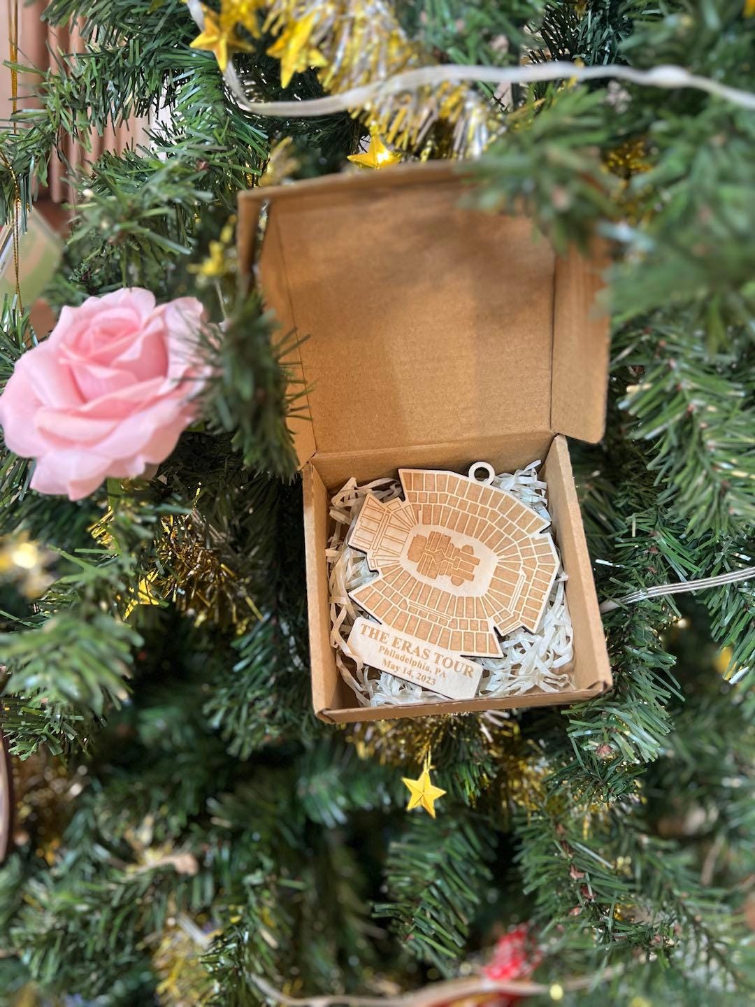 Custom Tour Stadium Ornament Gift, Personalized Christmas Ornament, Eras Xmas Ornament For Fan