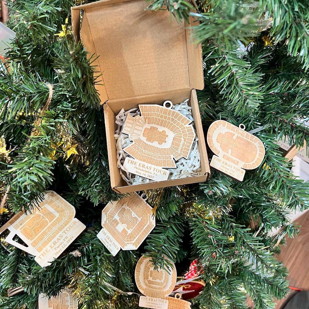 Custom Tour Stadium Ornament Gift, Personalized Christmas Ornament, Eras Xmas Ornament For Fan