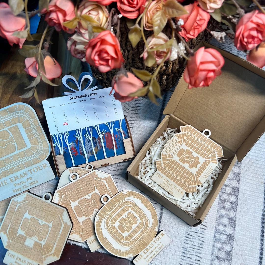 Custom Tour Stadium Ornament Gift, Personalized Christmas Ornament, Eras Xmas Ornament For Fan