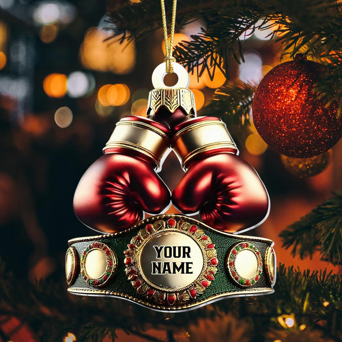 Custom Boxing Ornament 2024 Christmas Tree Home Decoration