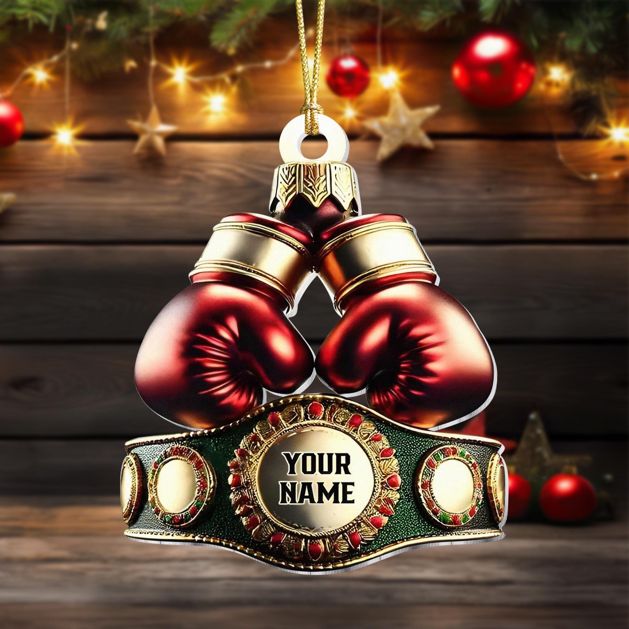 Custom Boxing Ornament 2024 Christmas Tree Home Decoration