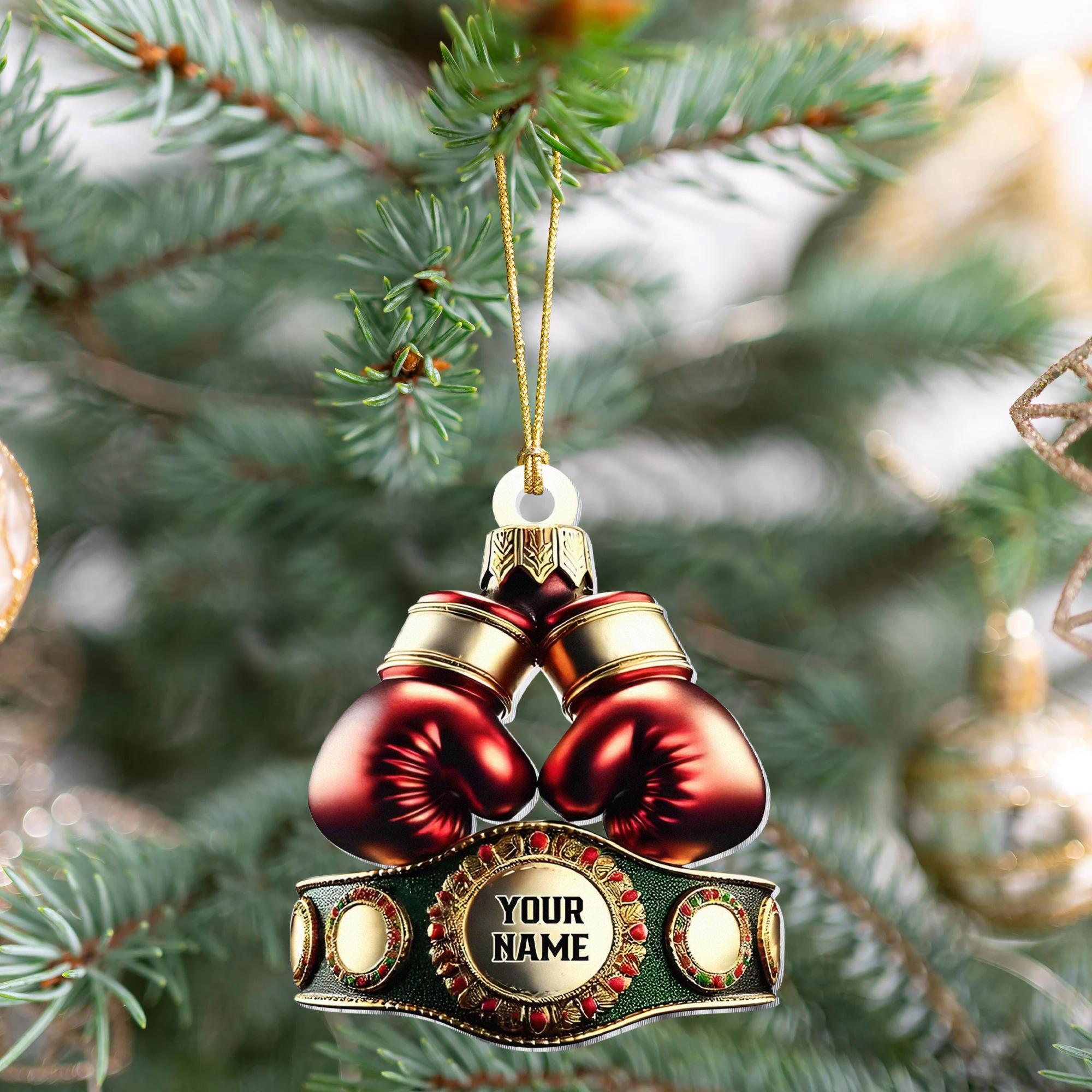 Custom Boxing Ornament 2024 Christmas Tree Home Decoration