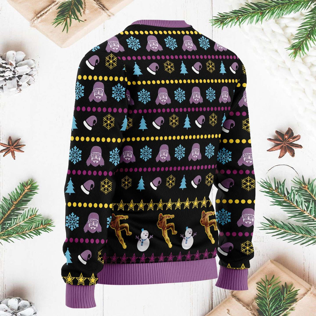 The Cream of the Crop Ugly Christmas Sweater, Funny Wool Knit Holiday Jumper for Men & Women, Festive Christmas Sweater Gift Idea