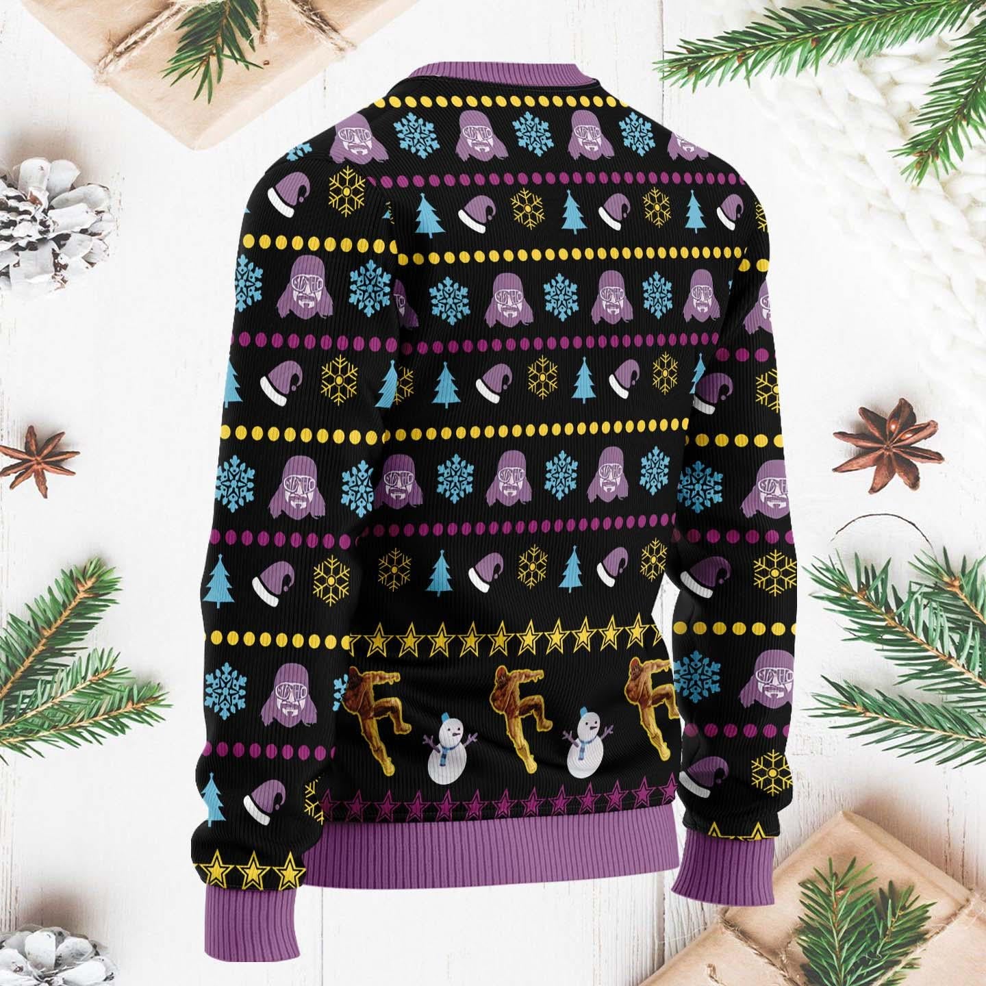 The Cream of the Crop Ugly Christmas Sweater, Funny Wool Knit Holiday Jumper for Men & Women, Festive Christmas Sweater Gift Idea