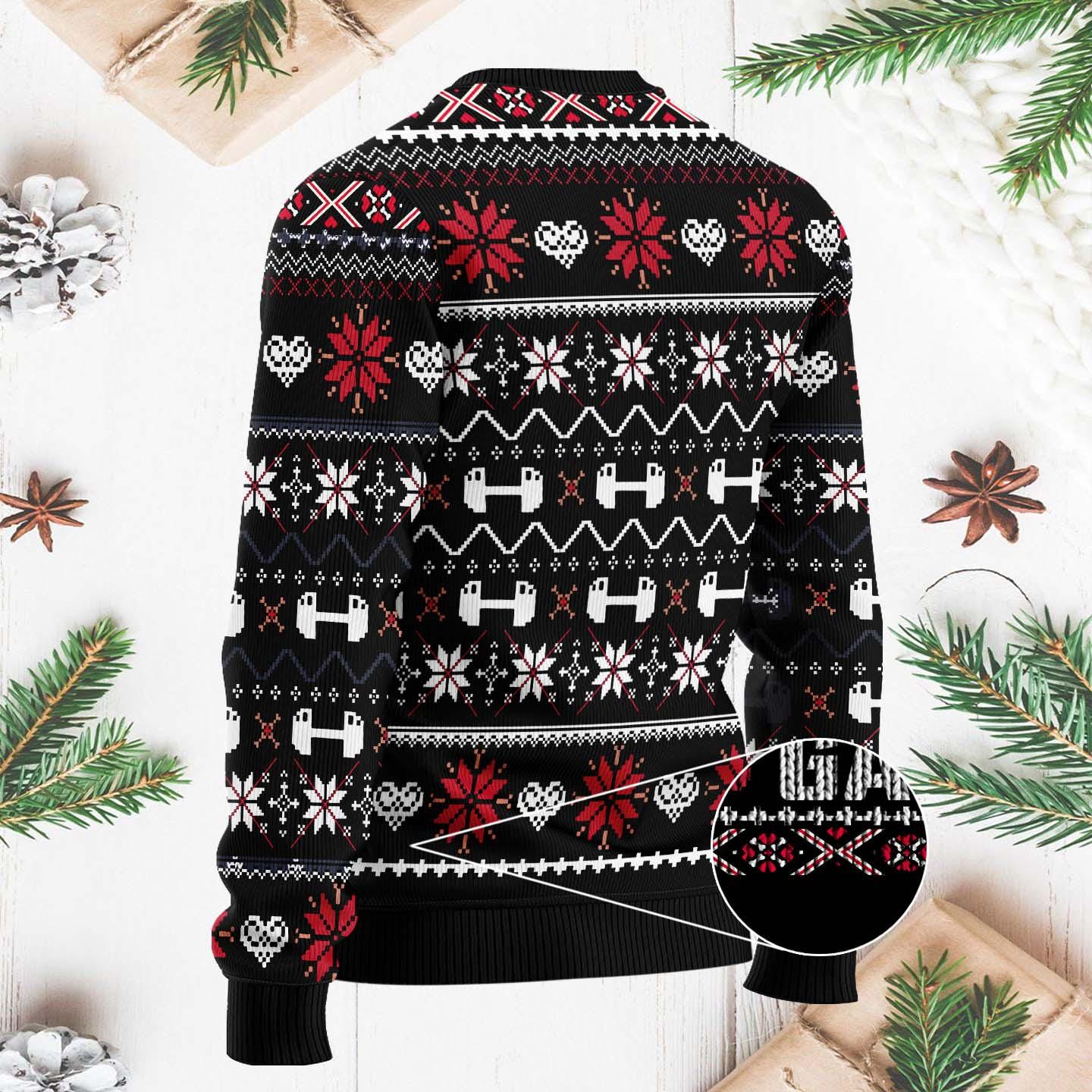 Funny Brodolf Gym Christmas Sweater - Red Nose Gainzdeer Holiday Pullover - Ugly Xmas Sweater for Hunt lover