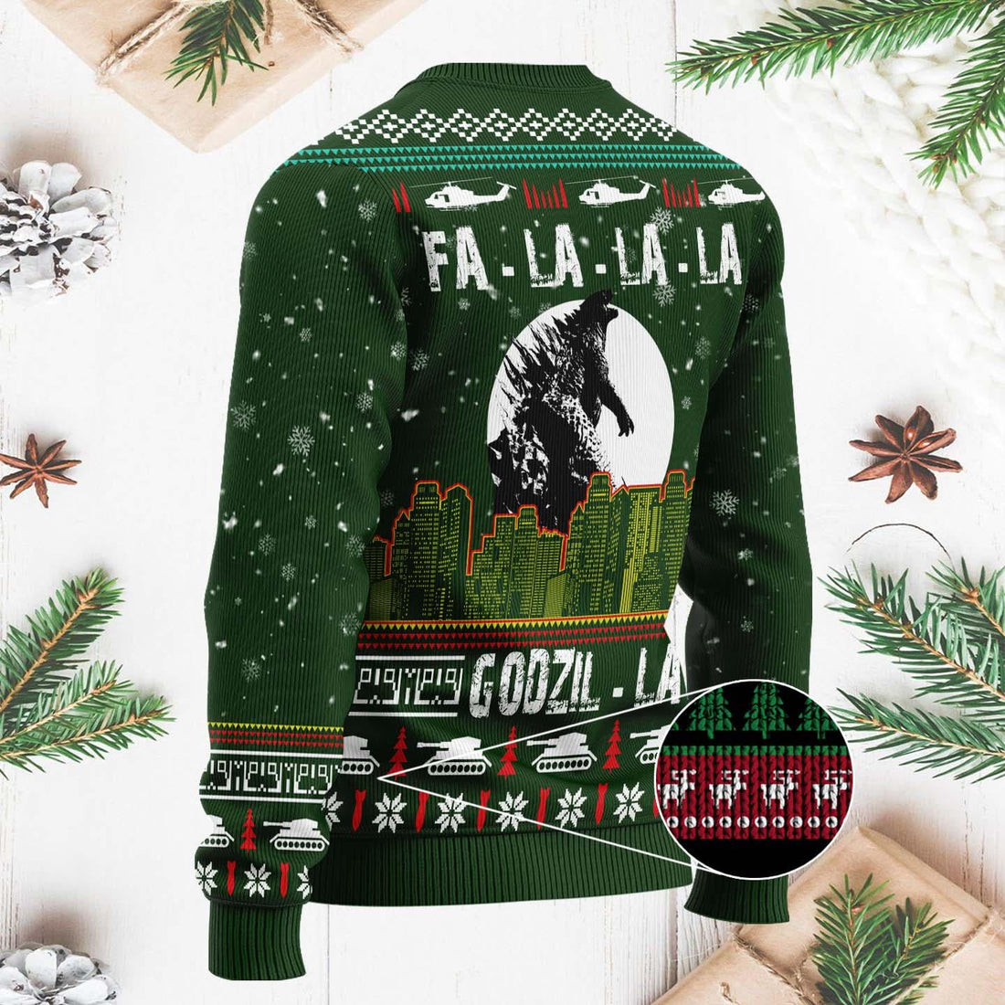 Fa-La-La-La Monster Ugly Christmas Sweater - Fun Holiday Monster-Themed Knit