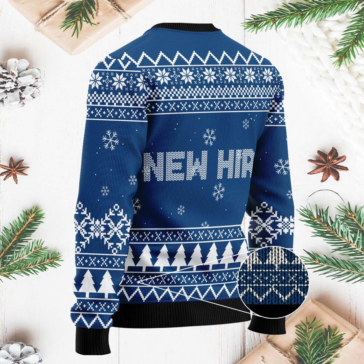 Custom Lowes Ugly Christmas Sweater, Funny Holiday Pullover, Snowflake Winter Knit Top, Lowe's Employee Gift, Custom Xmas Party Sweater