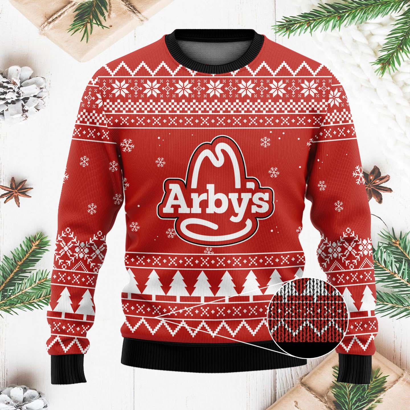 Arby's Ugly Sweater - Roast the Holidays in Style, Festive Christmas Sweater for Men and Women, Cozy and Fun Holiday Apparel