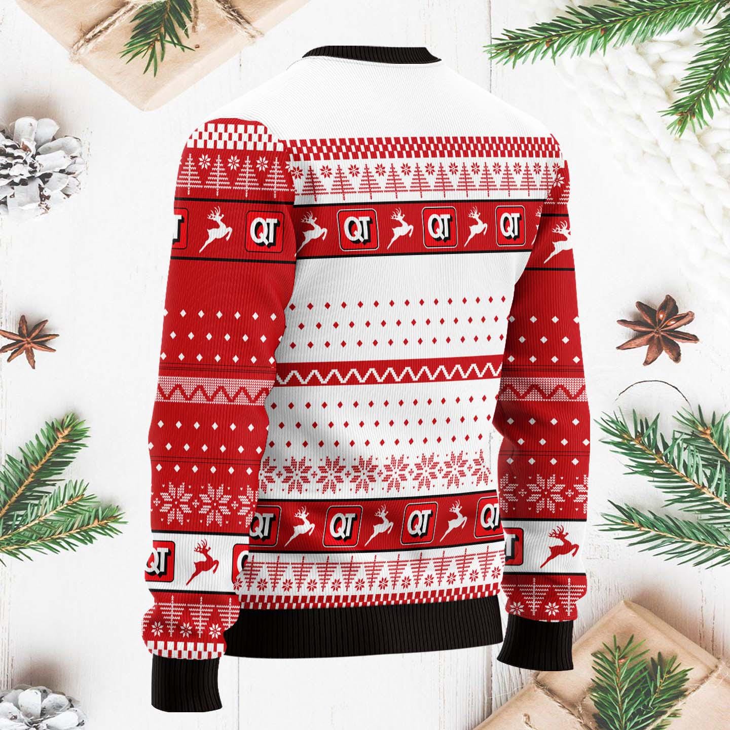 QuikTrip's Ugly Christmas Sweater Fuel Your Holiday, Funny QuikTrip Xmas Sweater, Holiday Fuel Your Christmas Sweater