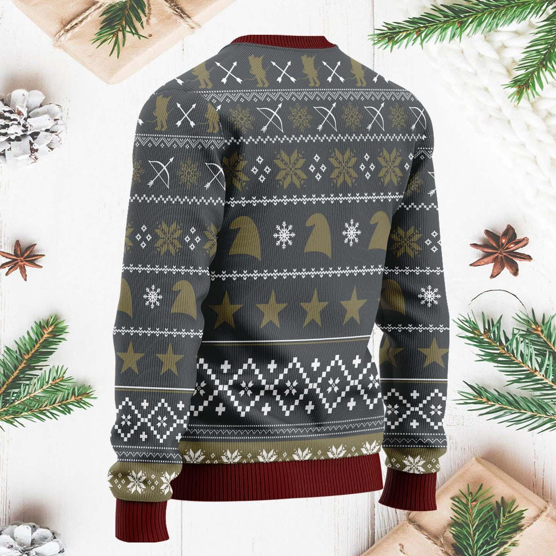 Gnome Packing Out a Unicorn Christmas Ugly Sweater, Funny Gnome Unicorn Xmas Sweater, Unicorn Christmas Sweater